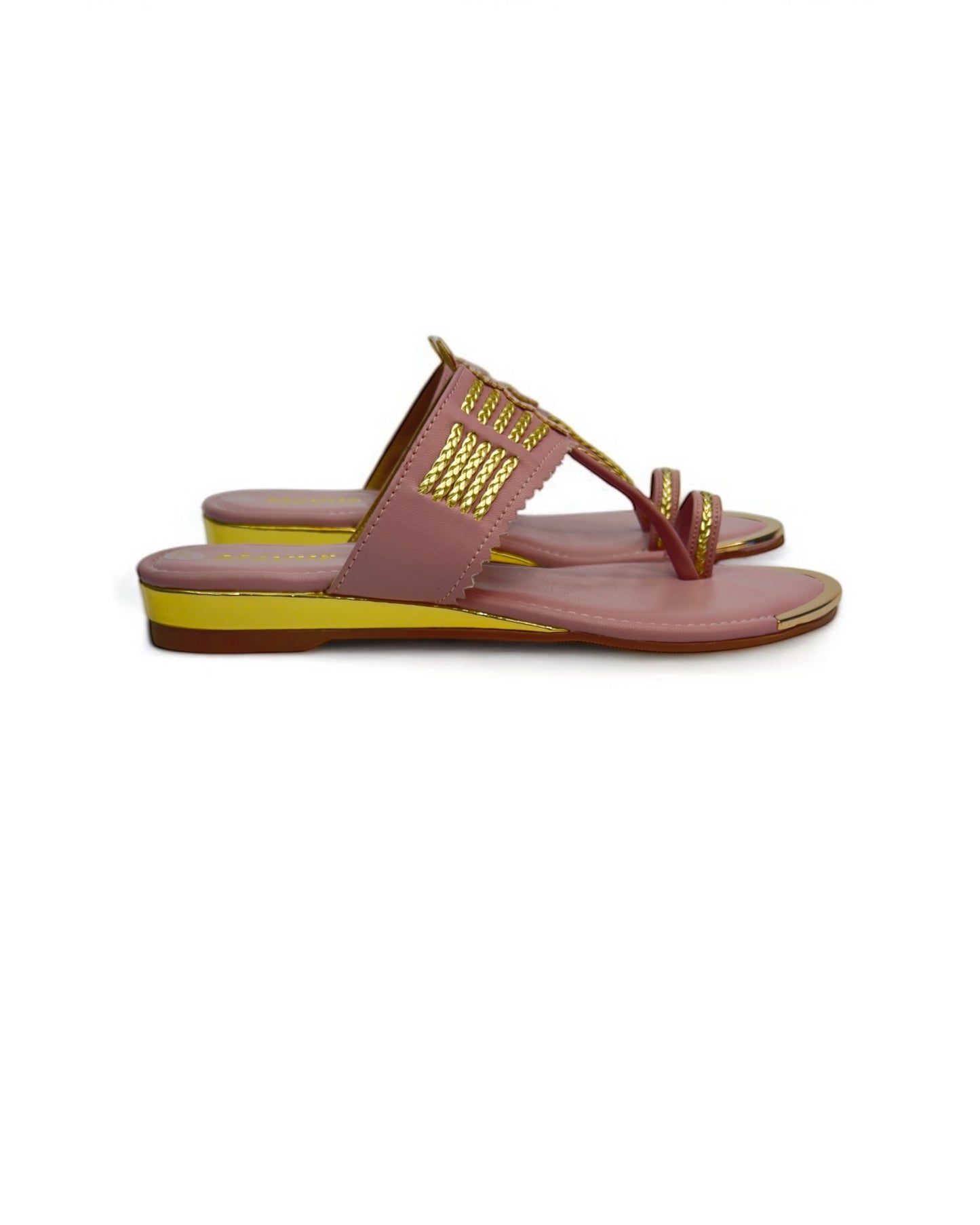 Women's Blush Elegance - Embellished Ethnic Flats