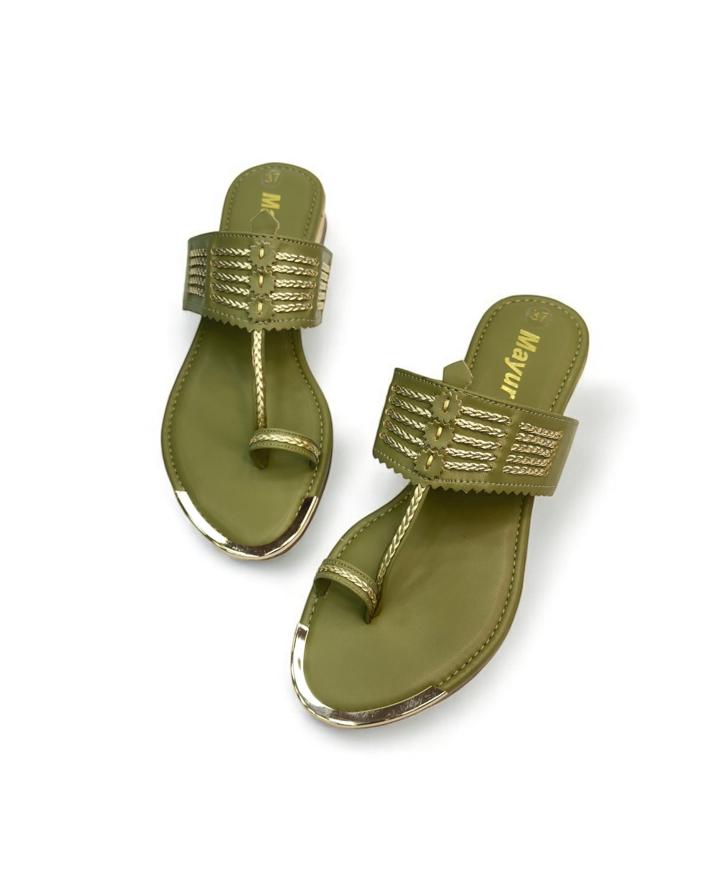 Women's Blush Elegance - Embellished Ethnic Flats