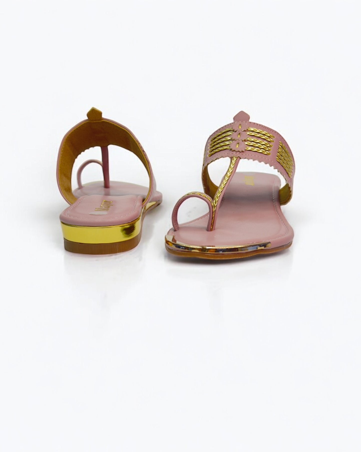 Women's Blush Elegance - Embellished Ethnic Flats