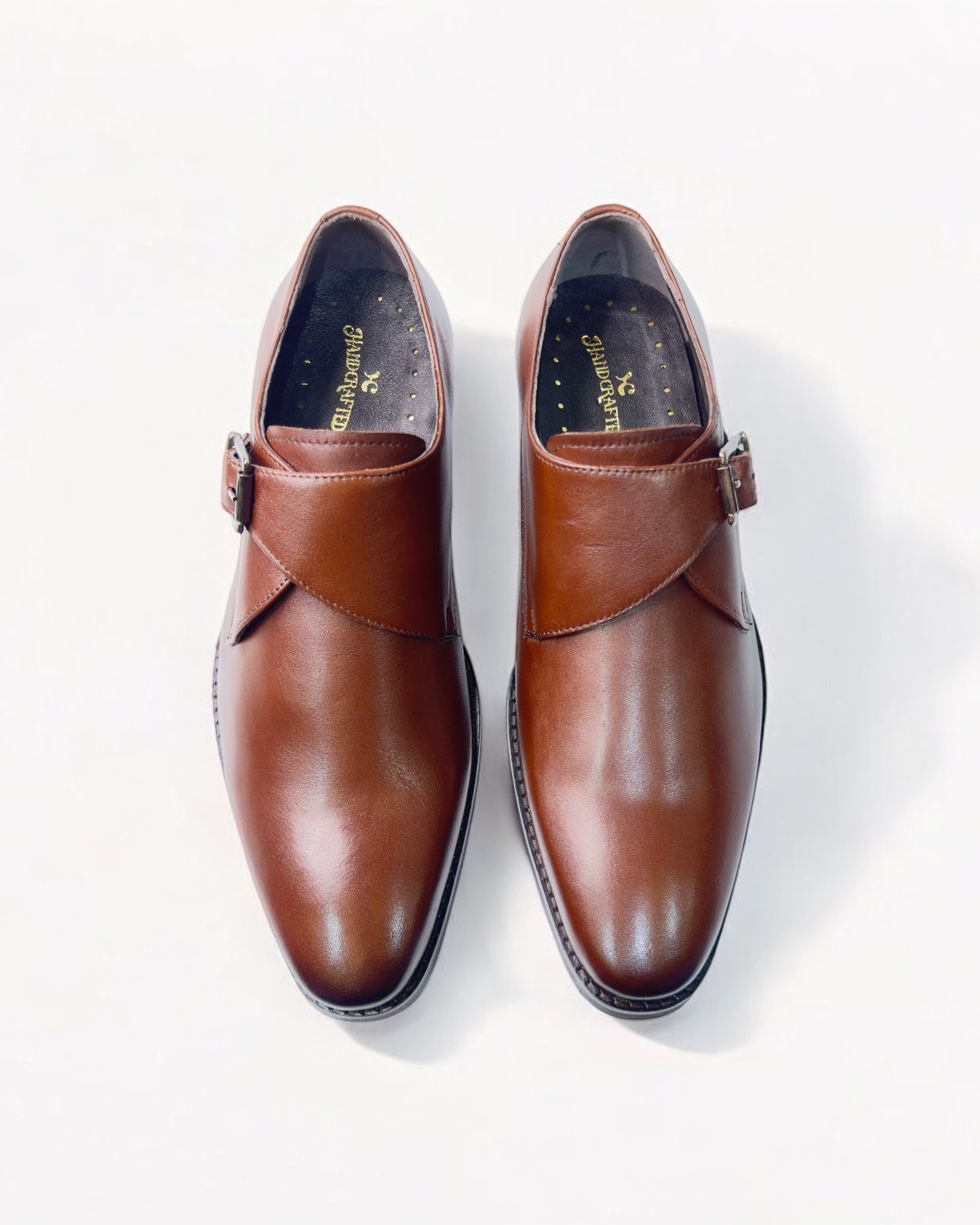 Men's Elite Noir Monk Strap Dress Shoes – Classic Sophistication in Every Step