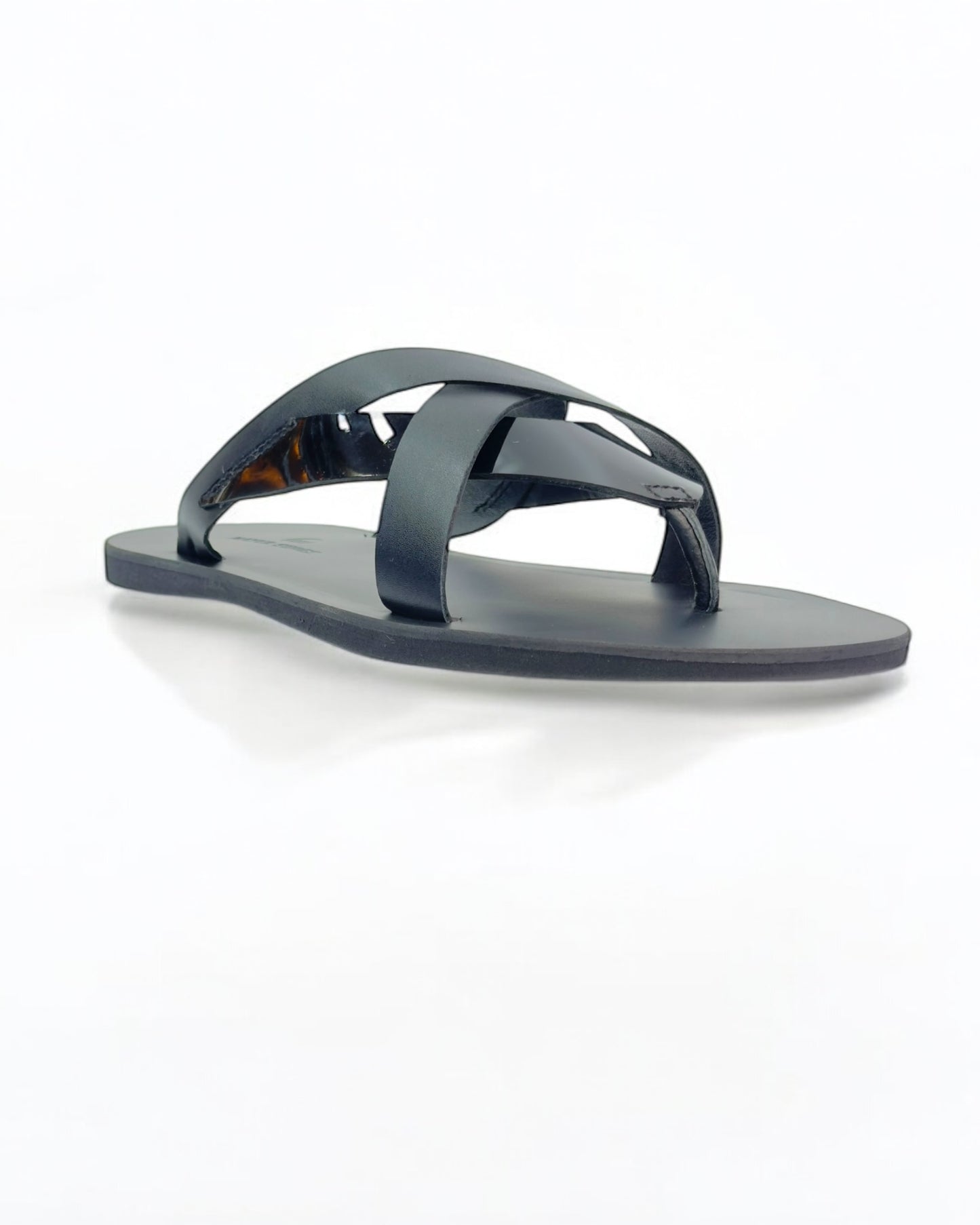 Men's Luxe Cross-Strap Leather Chappal - Timeless Comfort & style