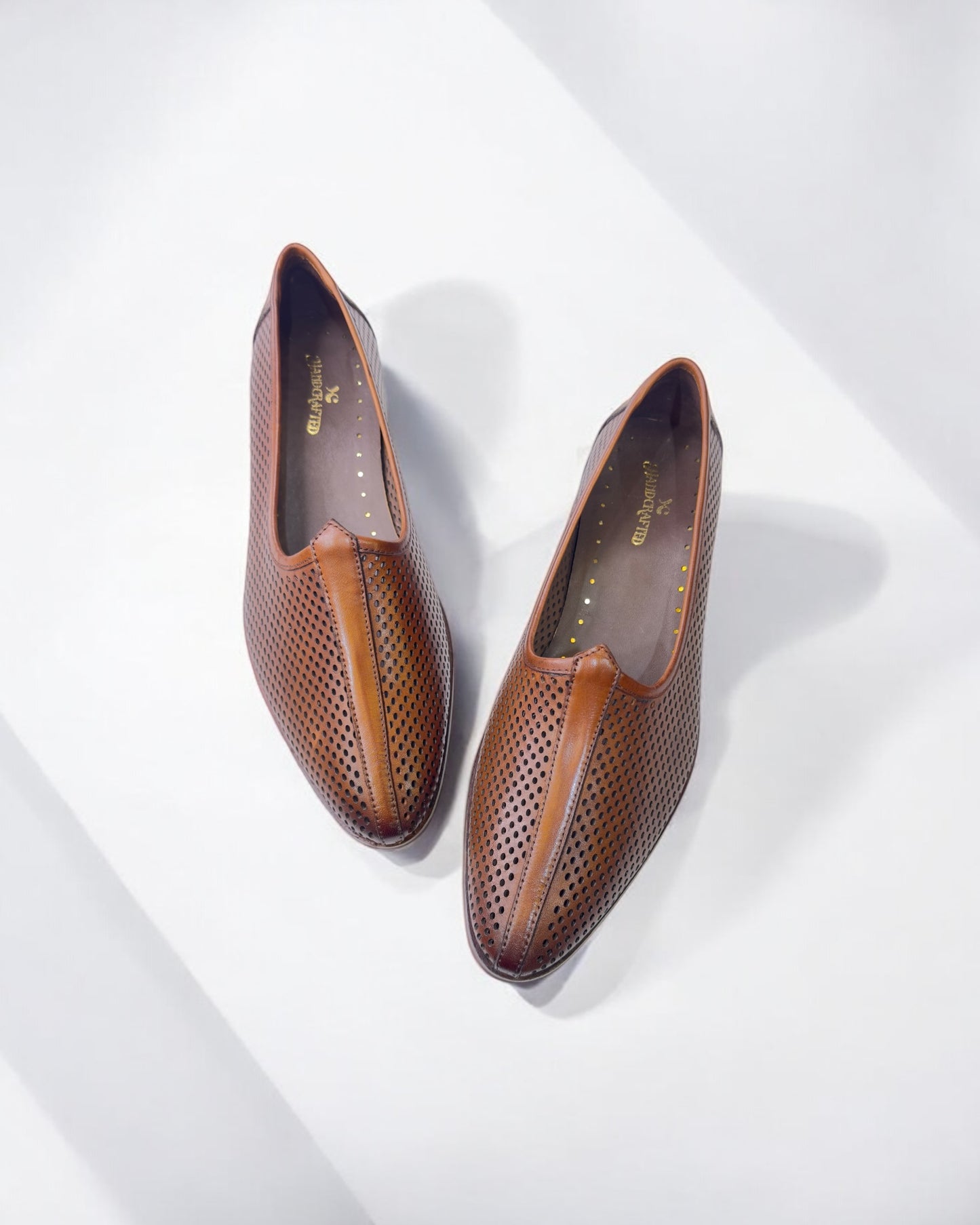 Men's Traditional Tan Leather Mojadi – Handcrafted Ethnic Footwear