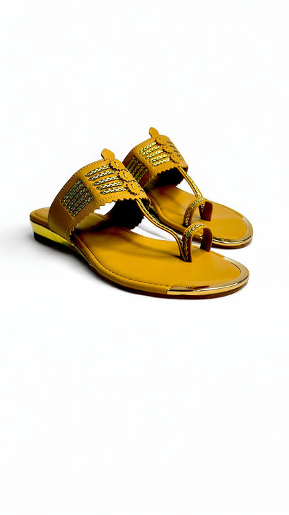 Women's Blush Elegance - Embellished Ethnic Flats