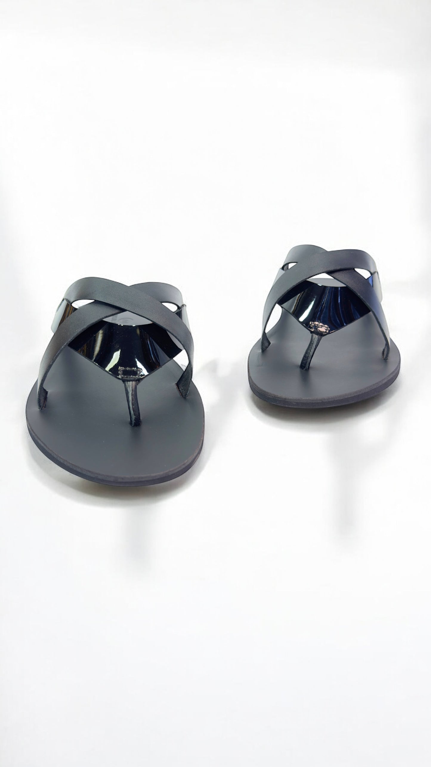 Men's Luxe Cross-Strap Leather Chappal - Timeless Comfort & style