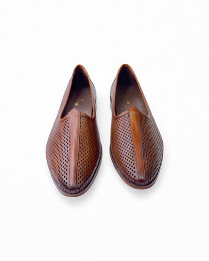 Men's Traditional Tan Leather Mojadi – Handcrafted Ethnic Footwear