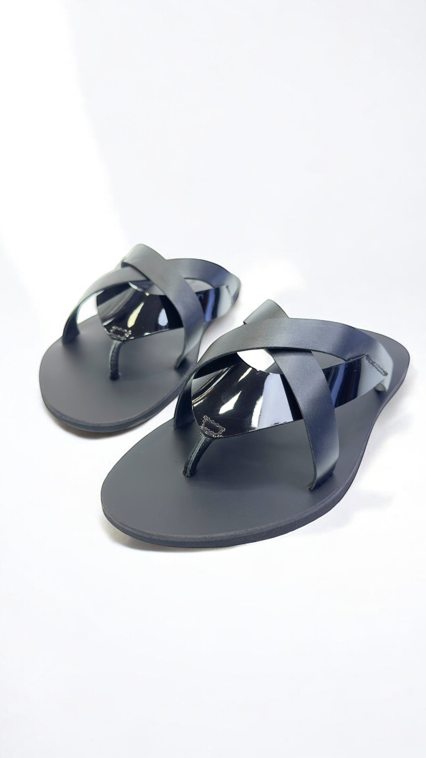 Men's Luxe Cross-Strap Leather Chappal - Timeless Comfort & style