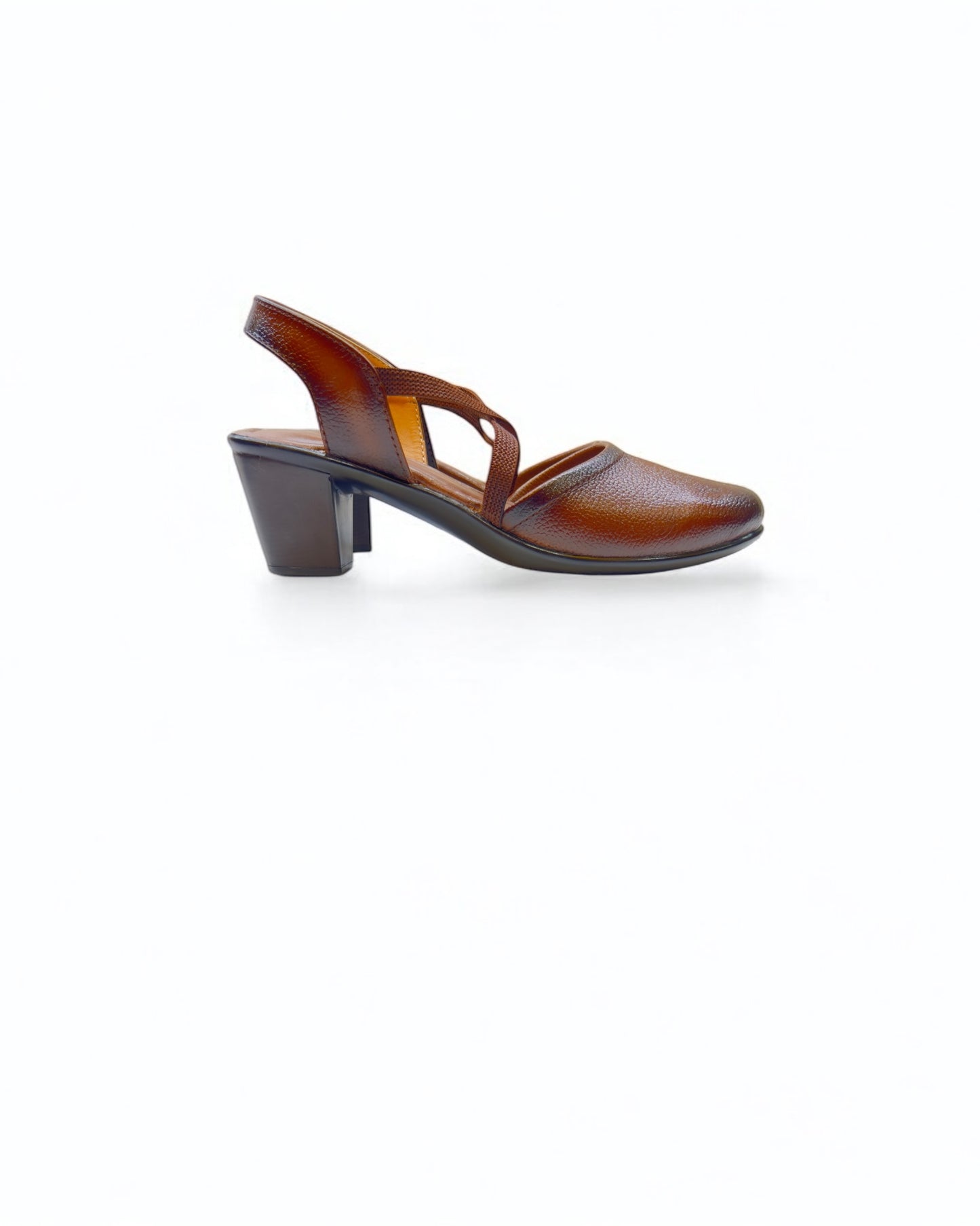 Women's Leather Belly Cross Strap Formal Sandals