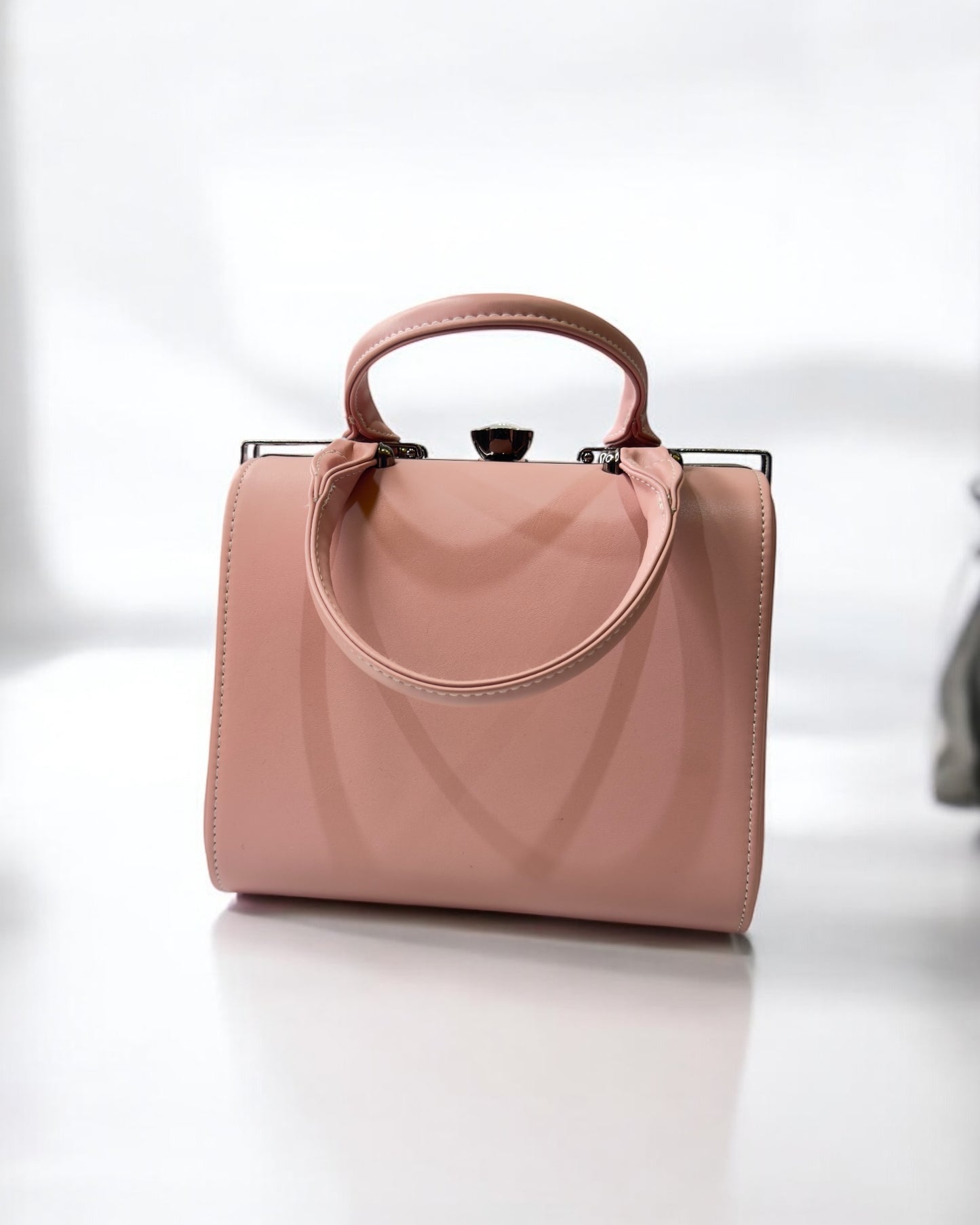 Women's Handbag – Monochrome Elegance with a Bold Twist