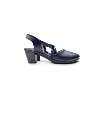 Women's Leather Belly Cross Strap Formal Sandals