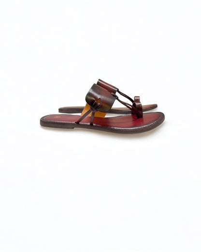 Women's Heritage Handcrafted leather kolhapuri chappal