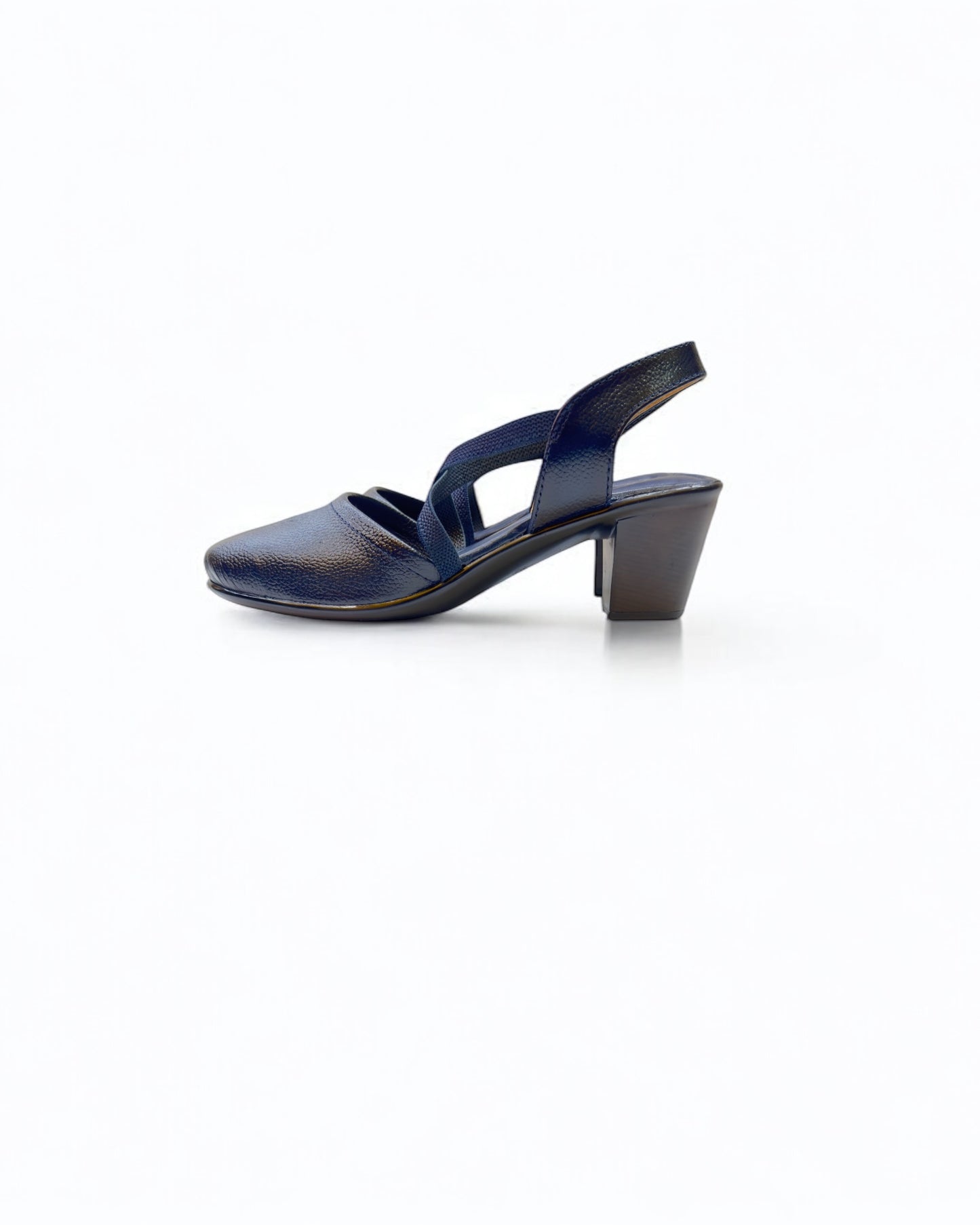 Women's Leather Belly Cross Strap Formal Sandals
