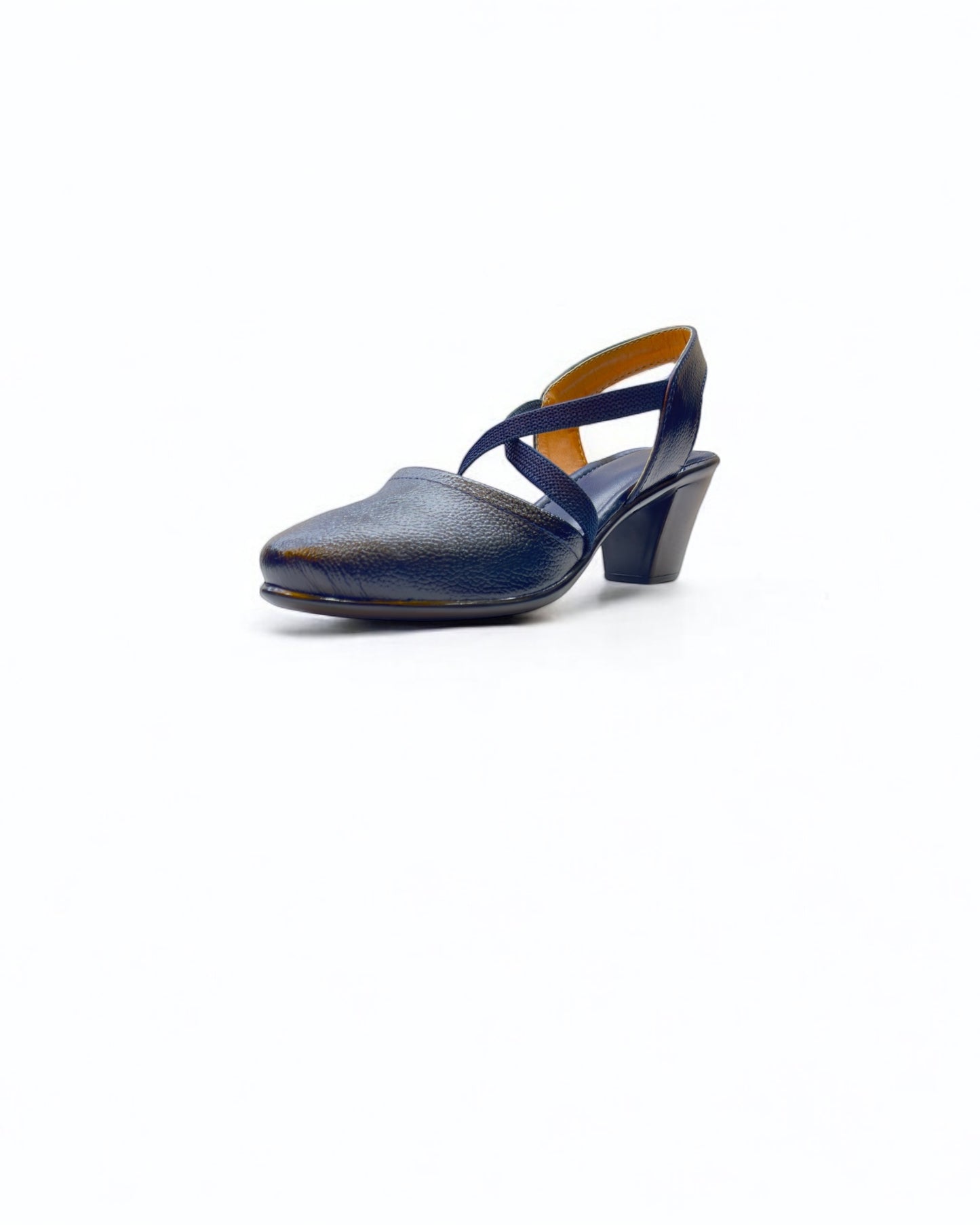 Women's Leather Belly Cross Strap Formal Sandals