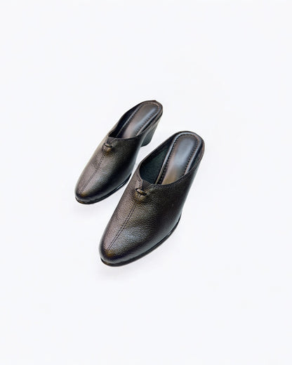 Women's Leather Mule Belly Formal Shoes