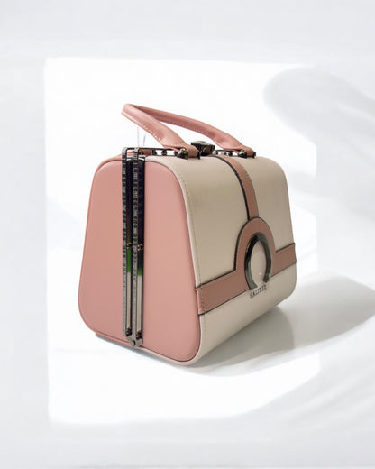 Women's Handbag – Monochrome Elegance with a Bold Twist