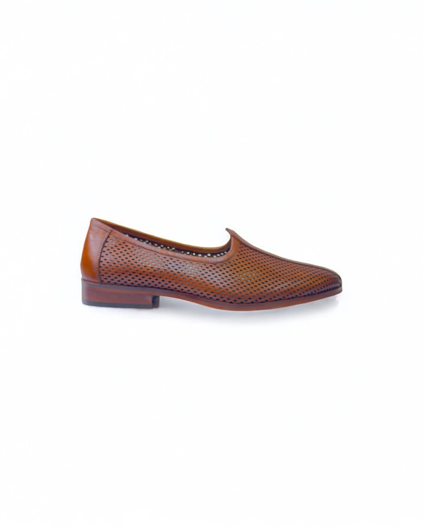 Men's Traditional Tan Leather Mojadi – Handcrafted Ethnic Footwear