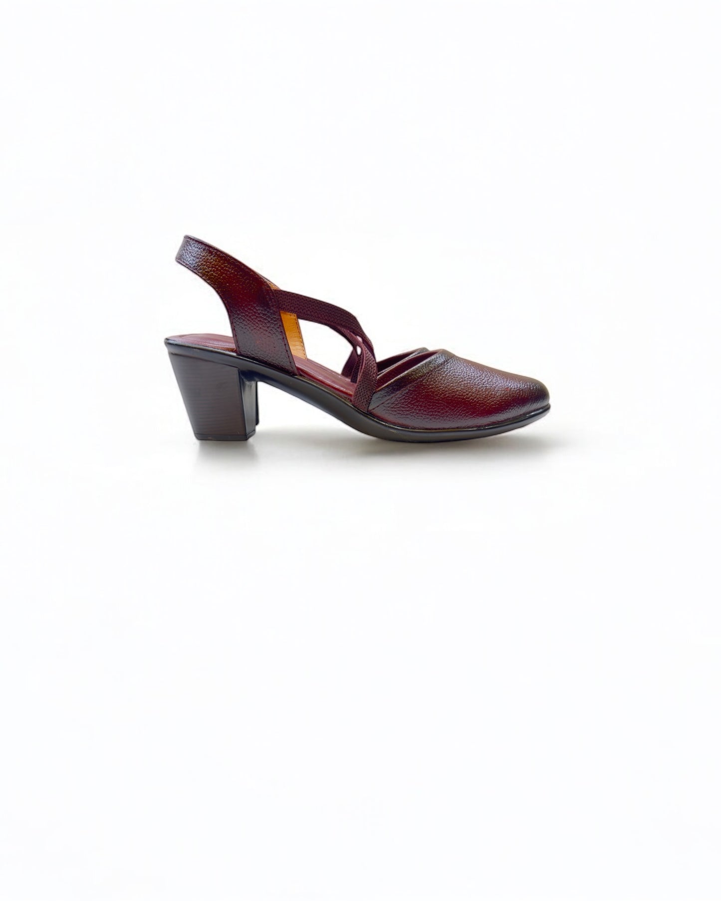 Women's Leather Belly Cross Strap Formal Sandals
