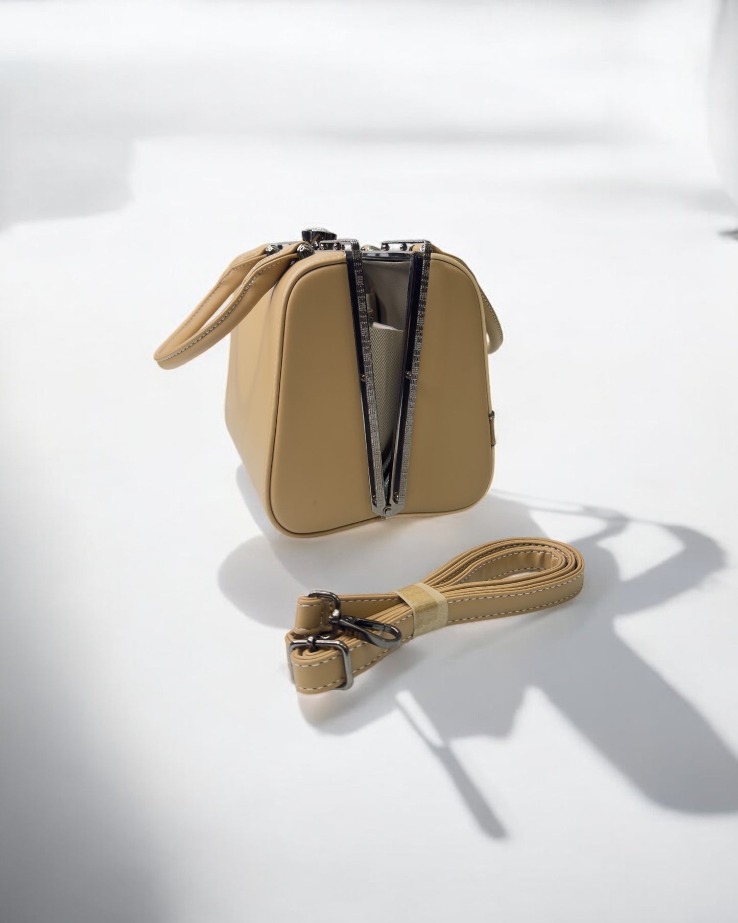 Women's Handbag – Monochrome Elegance with a Bold Twist