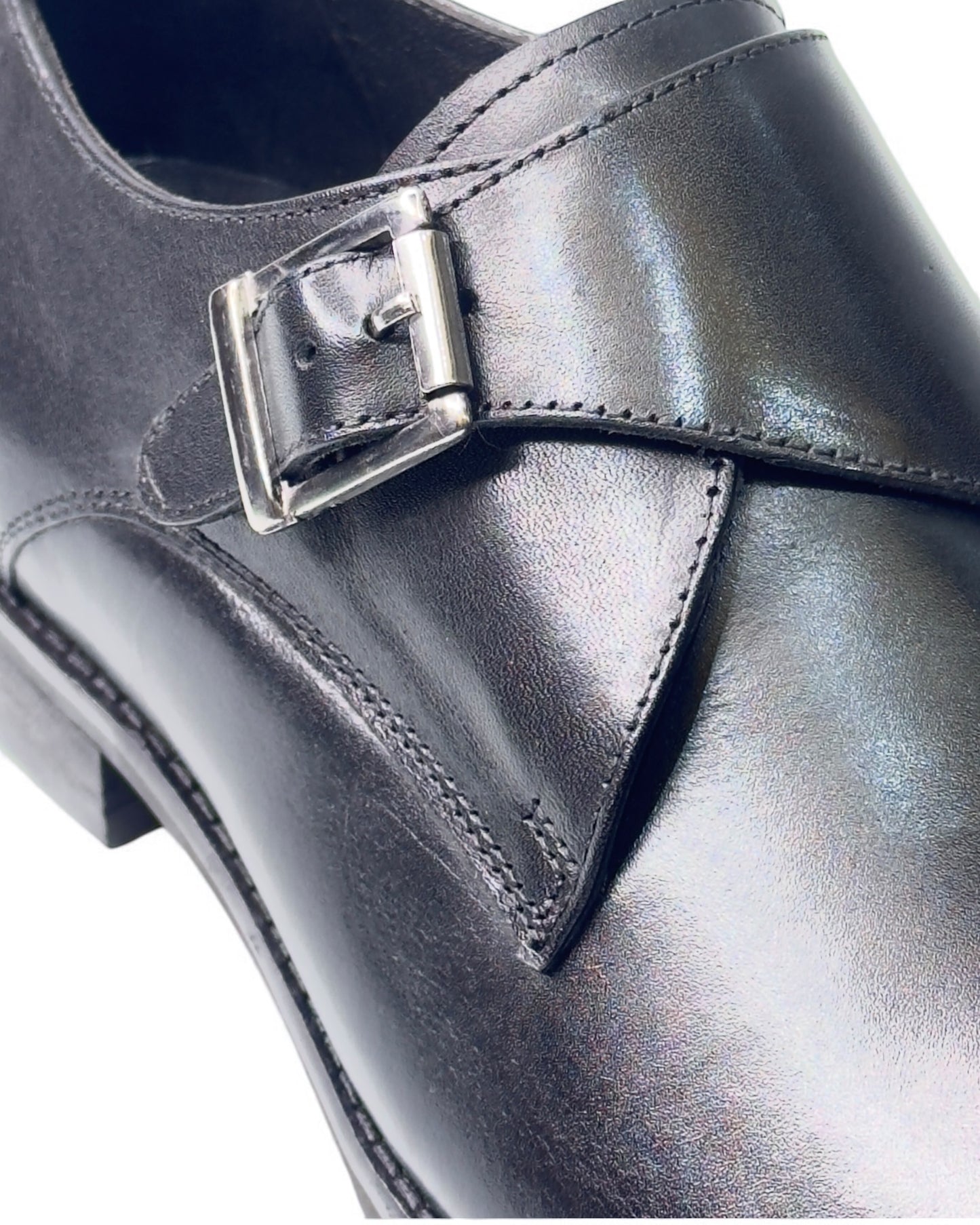 Men's Elite Noir Monk Strap Dress Shoes – Classic Sophistication in Every Step