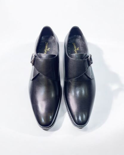 Men's Elite Noir Monk Strap Dress Shoes – Classic Sophistication in Every Step